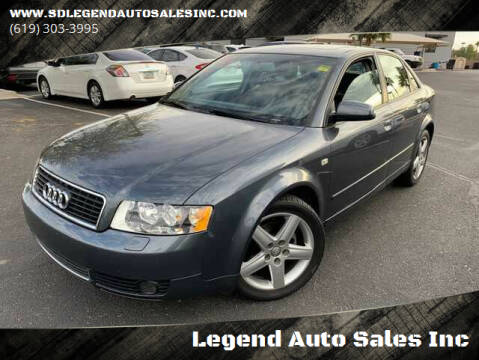 2005 Audi A4 for sale at Legend Auto Sales Inc in Lemon Grove CA