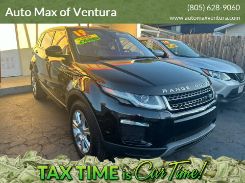 2019 Land Rover Range Rover Evoque for sale at Auto Max of Ventura in Ventura CA