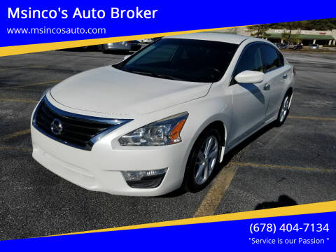 2013 Nissan Altima for sale at Msinco's Auto Broker in Snellville GA