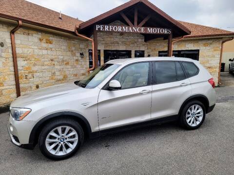 2016 BMW X3 for sale at Performance Motors Killeen Second Chance in Killeen TX