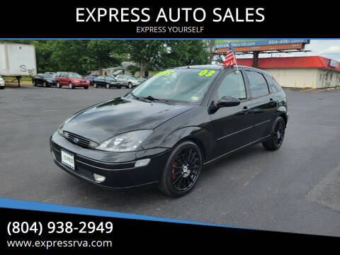 2003 Ford Focus SVT for sale at EXPRESS AUTO SALES in Midlothian VA