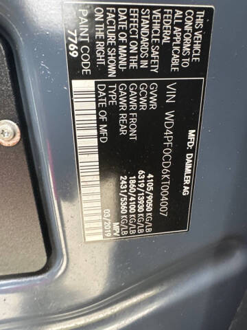 2019 Mercedes-Benz Sprinter