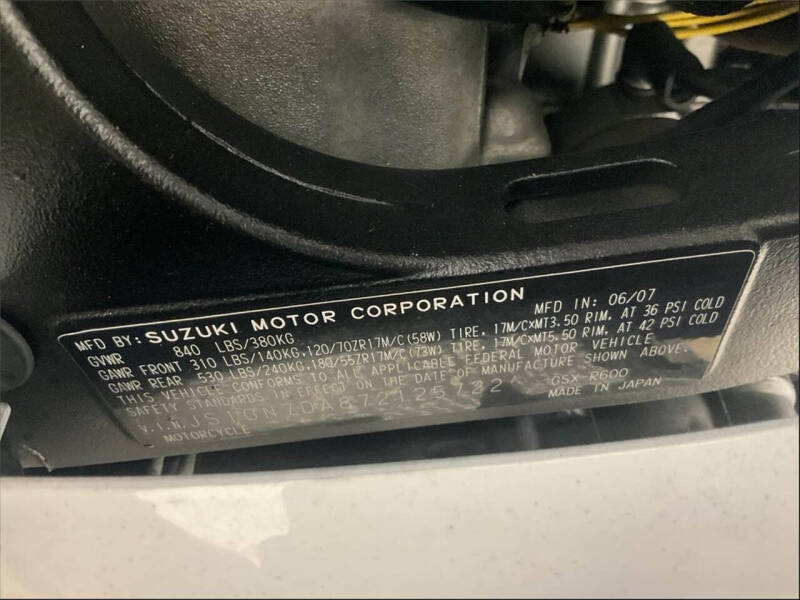2007 Suzuki GSX-R600