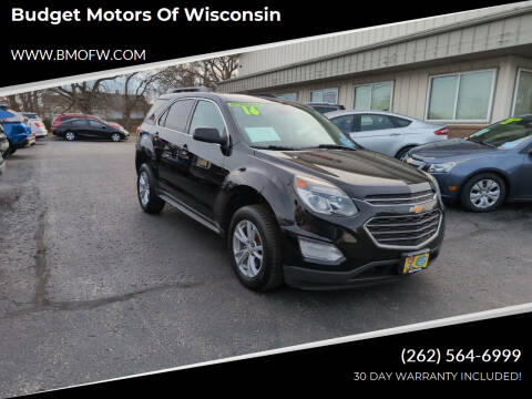 2016 Chevrolet Equinox for sale at Budget Motors of Wisconsin in Racine WI