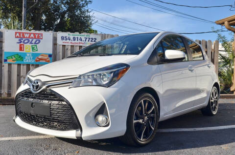 2017 Toyota Yaris for sale at ALWAYSSOLD123 INC in Fort Lauderdale FL