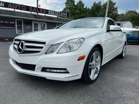 2013 Mercedes-Benz E-Class for sale at Prime Motorsports LLC in Pasadena MD