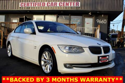 2011 BMW 3 Series for sale at CERTIFIED CAR CENTER in Fairfax VA