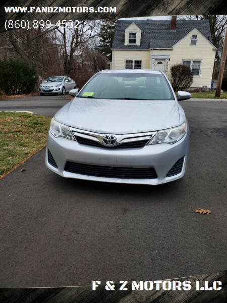 2014 Toyota Camry for sale at F & Z MOTORS LLC in Vernon Rockville CT