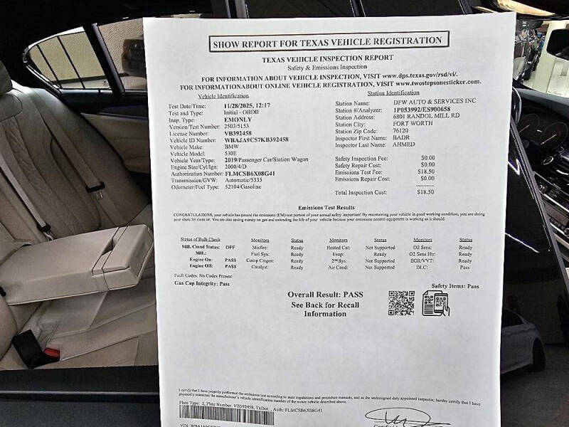 2019 BMW 5 Series 530e iPerformance