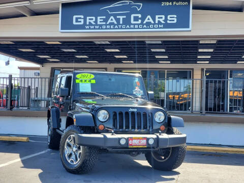 2013 Jeep Wrangler Unlimited for sale at Great Cars in Sacramento CA