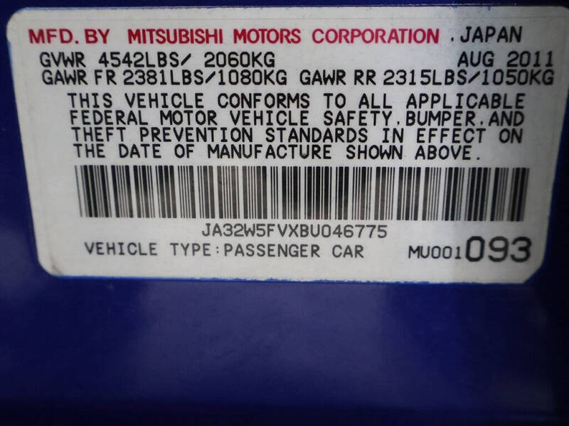 2011 Mitsubishi Lancer Evolution MR