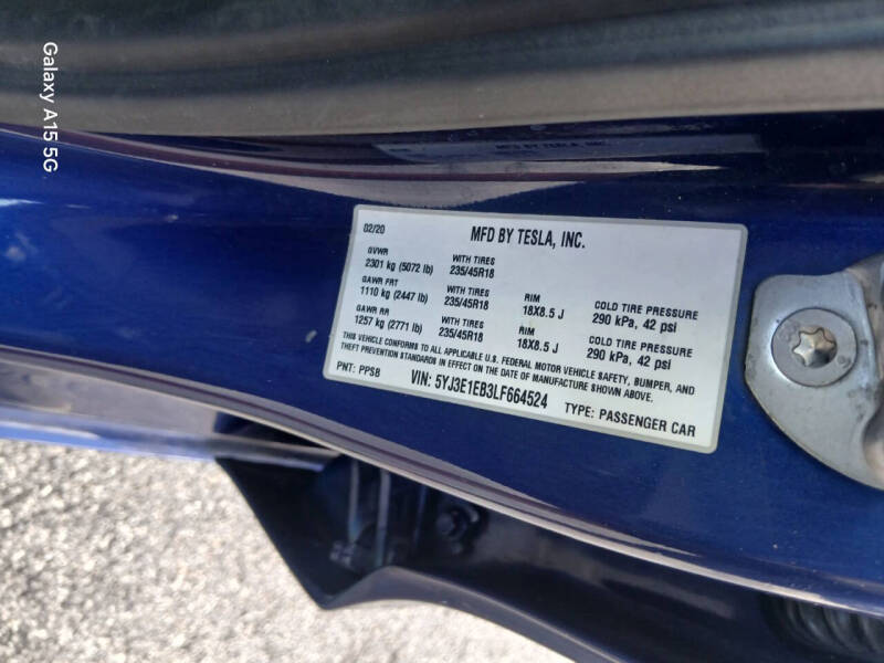2020 Tesla Model 3 Long Range