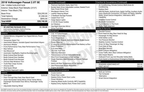 2018 Volkswagen Passat