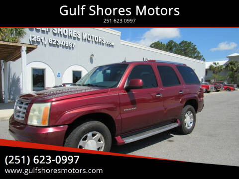 2003 Cadillac Escalade for sale at Gulf Shores Motors in Gulf Shores AL