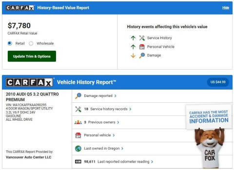 2010 Audi Q5 3.2 quattro Premium