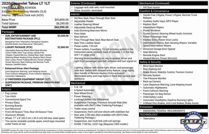 2020 Chevrolet Tahoe LT