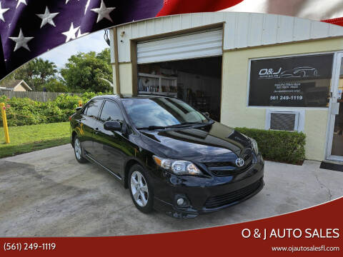2011 Toyota Corolla for sale at O & J Auto Sales in Royal Palm Beach FL