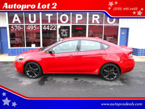 2016 Dodge Dart for sale at Autopro Lot 2 in Sunbury PA