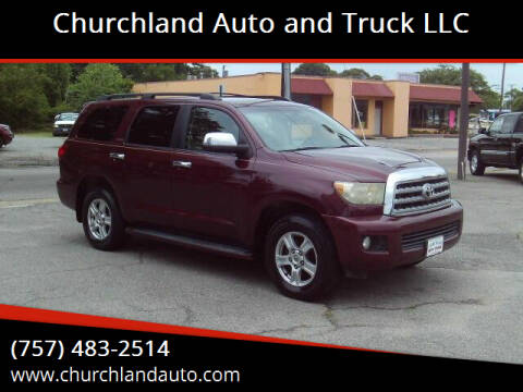 2008 Toyota Sequoia for sale at Churchland Auto and Truck LLC in Portsmouth VA
