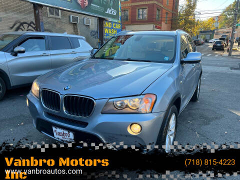 2013 BMW X3 for sale at Vanbro Motors Inc in Staten Island NY