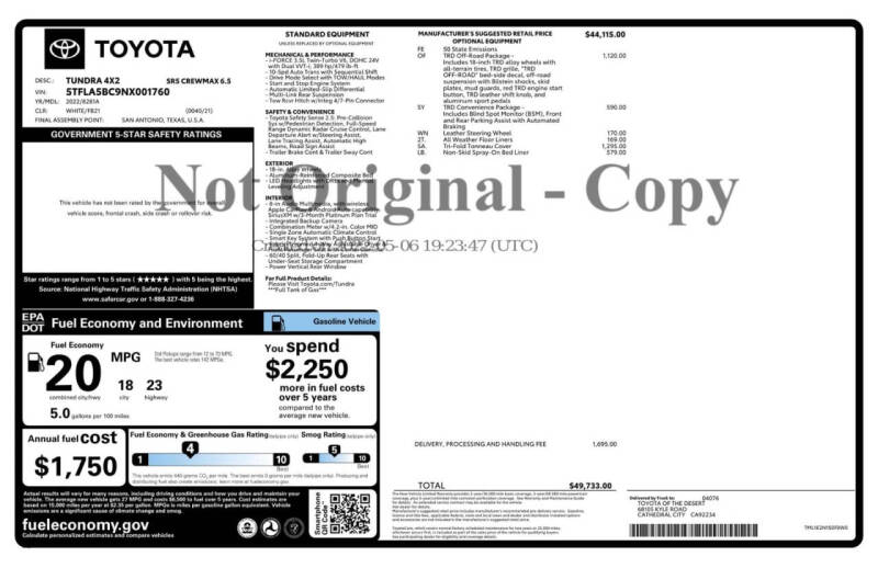 2022 Toyota Tundra SR5