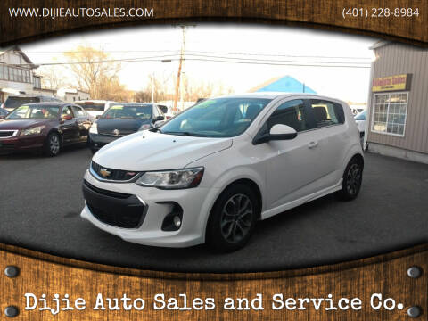 2019 Chevrolet Sonic for sale at Dijie Auto Sales and Service Co. in Johnston RI