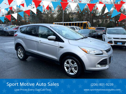 2014 Ford Escape for sale at Sport Motive Auto Sales in Seattle WA