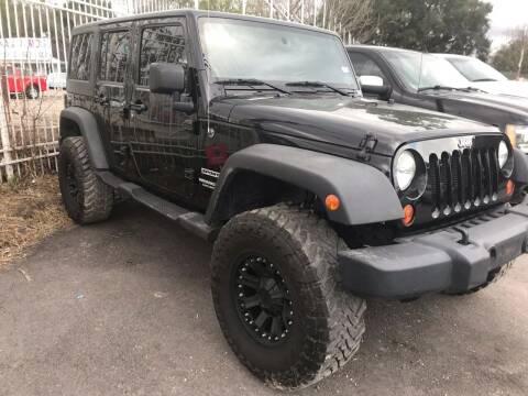 2012 Jeep Wrangler Unlimited for sale at Texas Luxury Auto in Houston TX