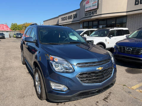 2016 Chevrolet Equinox for sale at AB1 AUTO SALES LLC in Detroit MI