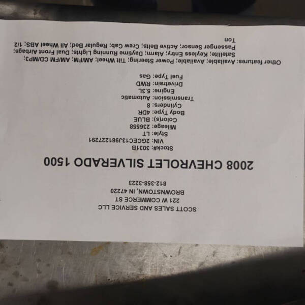 2008 Chevrolet Silverado 1500