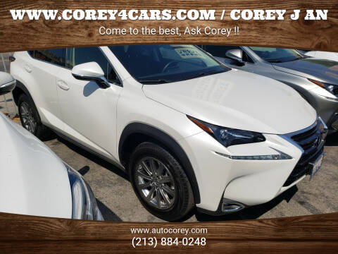 2017 Lexus NX 200t for sale at WWW.COREY4CARS.COM / COREY J AN in Los Angeles CA