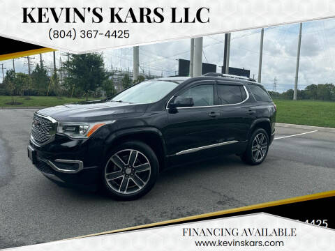 2017 GMC Acadia for sale at Kevin's Kars LLC in Richmond VA