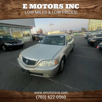 2004 Acura RL for sale at E Motors INC in Vienna VA