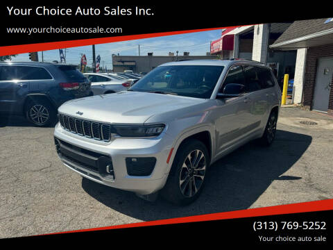 2022 Jeep Grand Cherokee L for sale at Your Choice Auto Sales Inc. in Dearborn MI