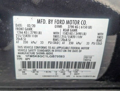 2020 Ford Explorer ST