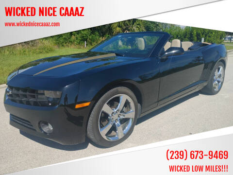2012 Chevrolet Camaro for sale at WICKED NICE CAAAZ in Cape Coral FL