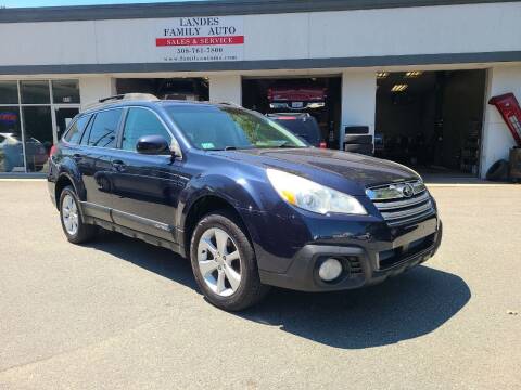 2013 Subaru Outback for sale at Landes Family Auto Sales in Attleboro MA