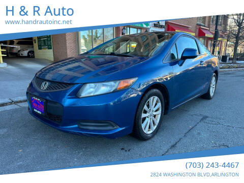 2012 Honda Civic for sale at H & R Auto in Arlington VA