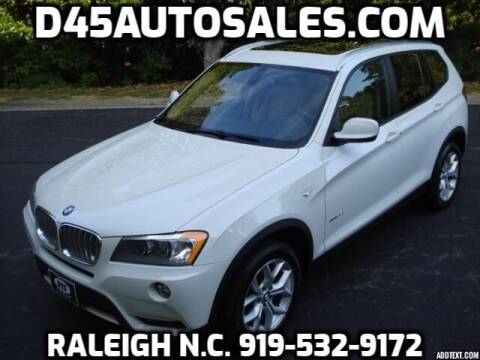 2012 BMW X3 for sale at D45 Auto Brokers in Raleigh NC