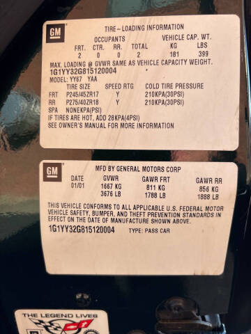 2001 Chevrolet Corvette