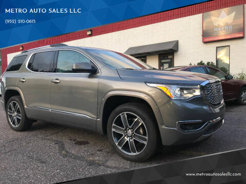 2019 GMC Acadia for sale at METRO AUTO SALES LLC in Blaine MN