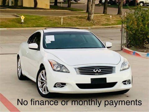 2014 Infiniti Q60 Coupe for sale at Texas Drive Auto in Dallas TX