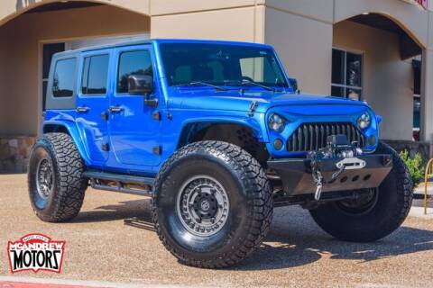 2014 Jeep Wrangler Unlimited for sale at Mcandrew Motors in Arlington TX