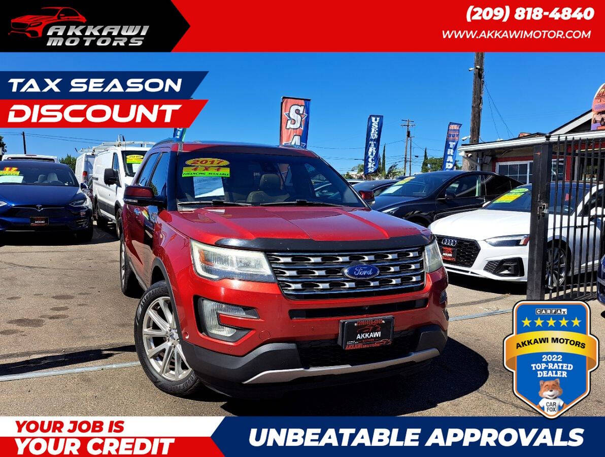 Red 2017 Ford Explorer Limited AWD Limited 4dr SUV 1