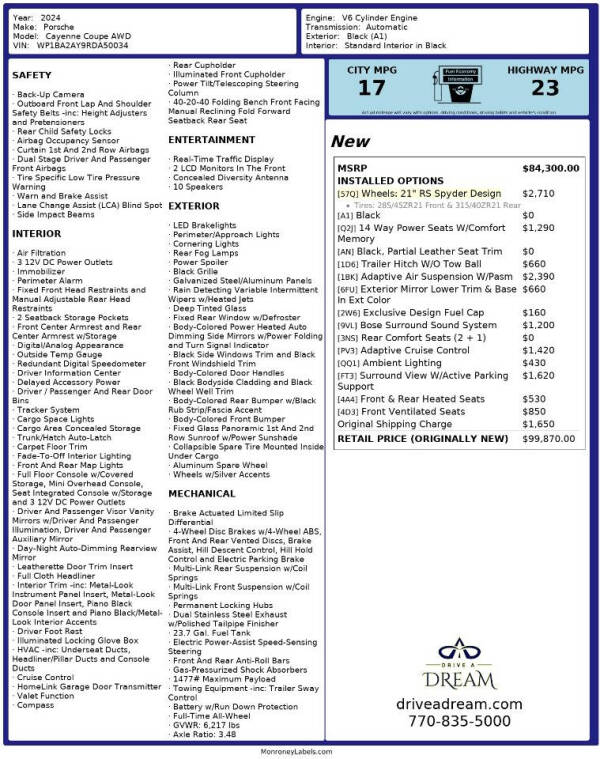 2024 Porsche Cayenne Coupe