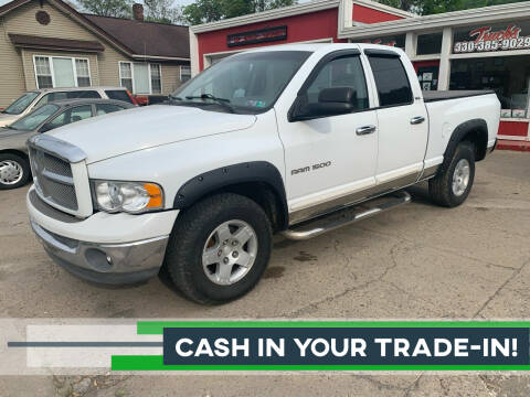 2002 Dodge Ram Pickup 1500 for sale at SAVORS AUTO CONNECTION LLC in East Liverpool OH