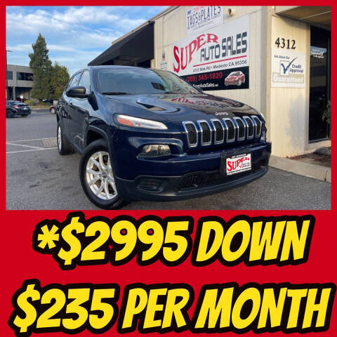 2015 Jeep Cherokee for sale at Super Auto Sales Modesto in Modesto, CA