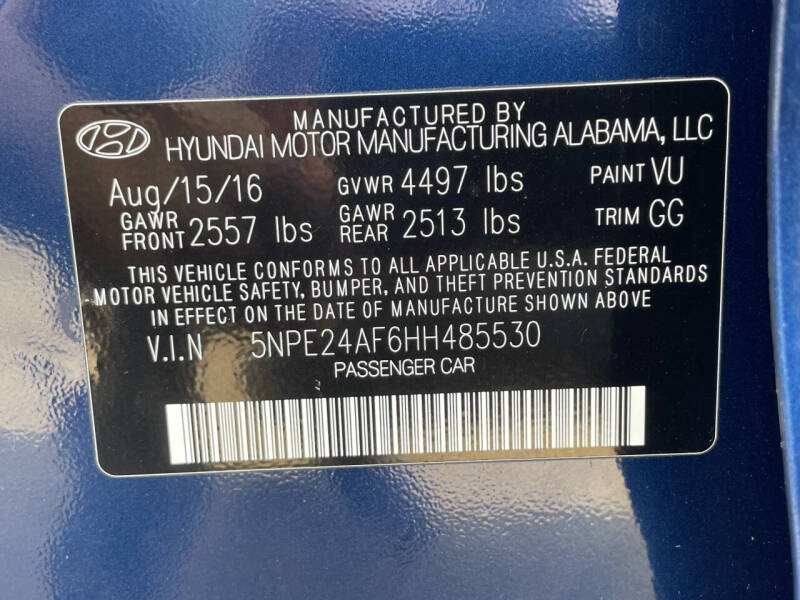 2017 Hyundai Sonata SE