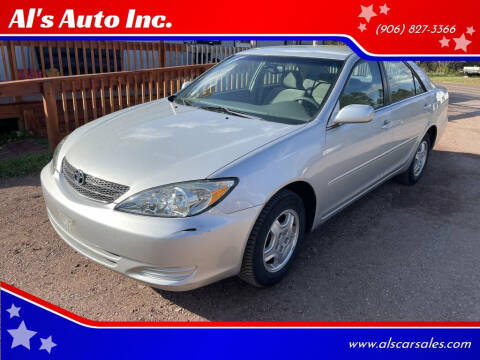 2002 Toyota Camry for sale at Al's Auto Inc. in Bruce Crossing MI