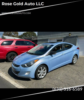 2012 Hyundai Elantra for sale at Rose Gold Auto LLC in Islip Terrace NY